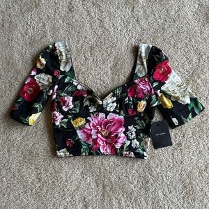Dolce Gabbana bustier crop top 36